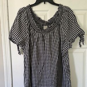 Black and White Gingham Women's Dress